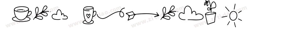 Xmas Clipart 2字体转换